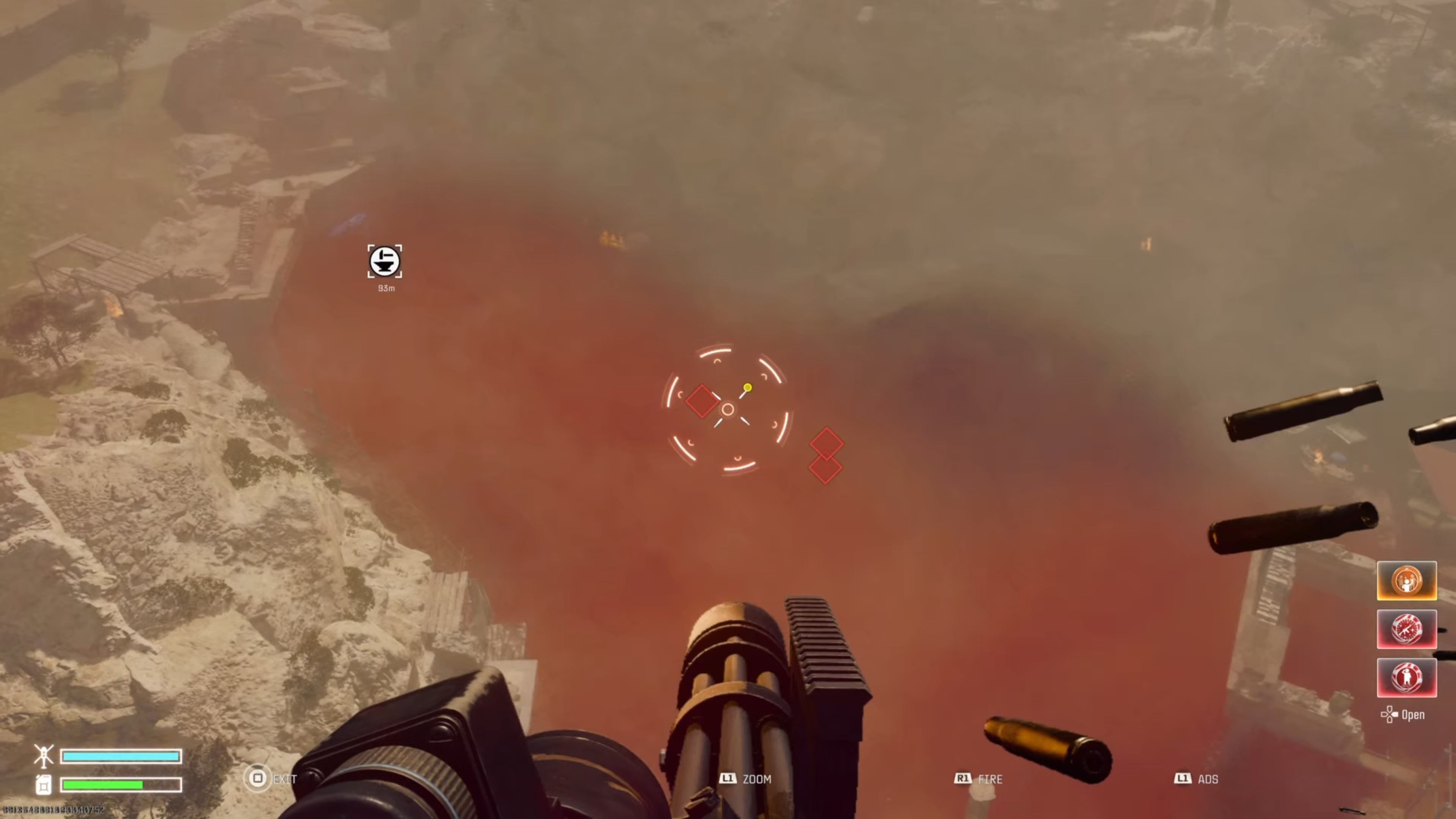 Player using a chopper gunner during the blood sacrifice - bo6