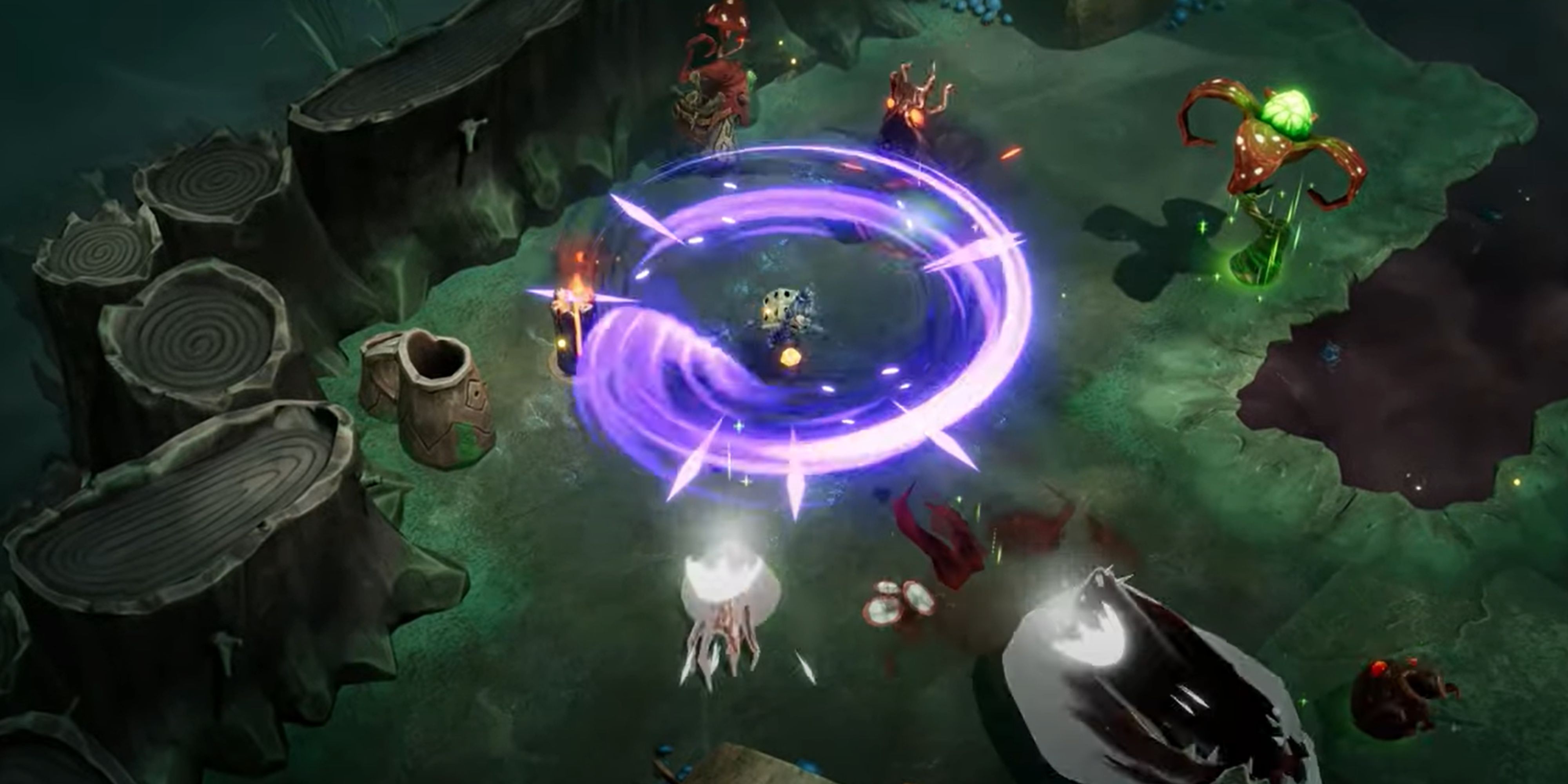 Purple shard attack in The Eternal Die