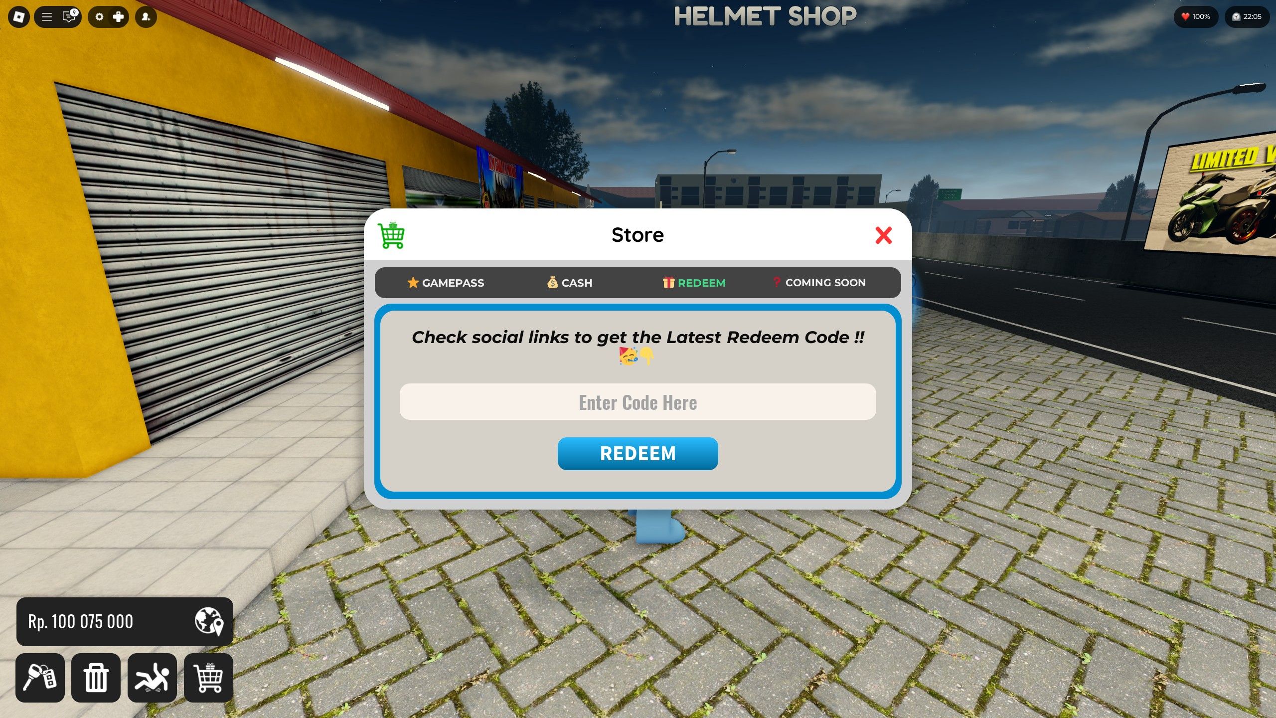 the codes box in Drag Drive Simulator on Roblox