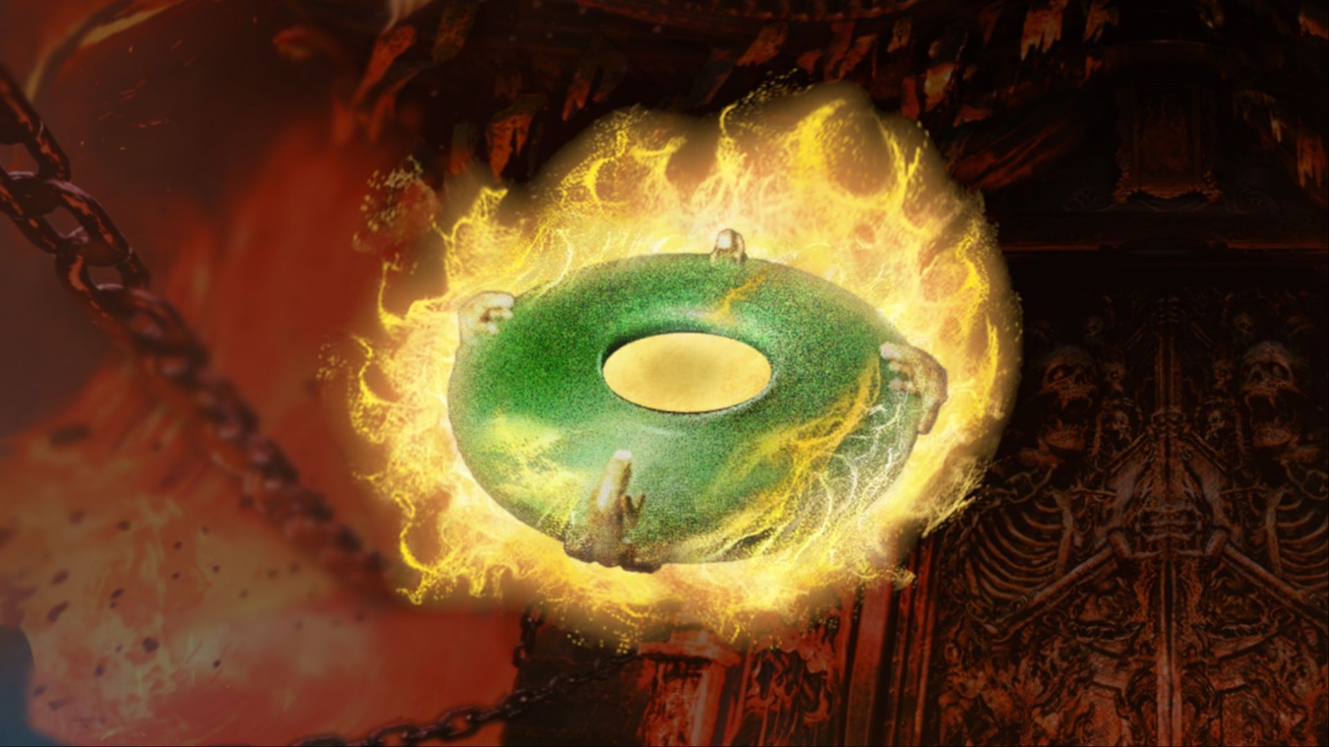 The icon of the Heshibi Disk Treasure in Warriors: Abyss.