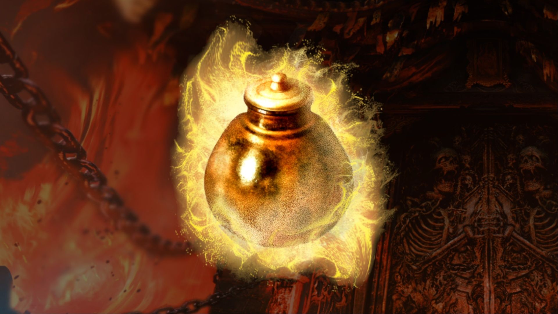 The icon of the Tsukumo Nasu Tea Caddy Treasure in Warriors: Abyss.