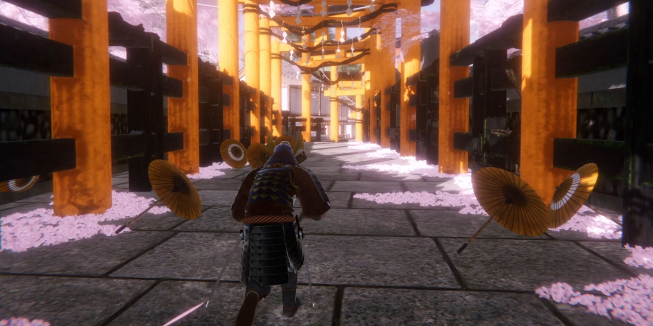 Yasuke Simulator - a rip off of Assassin's Creed Shadows - with a player running down a street