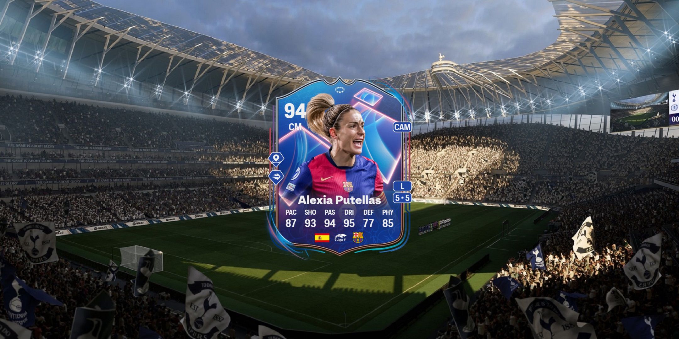 Alexia Putellas' card in EA Sports FC 25.