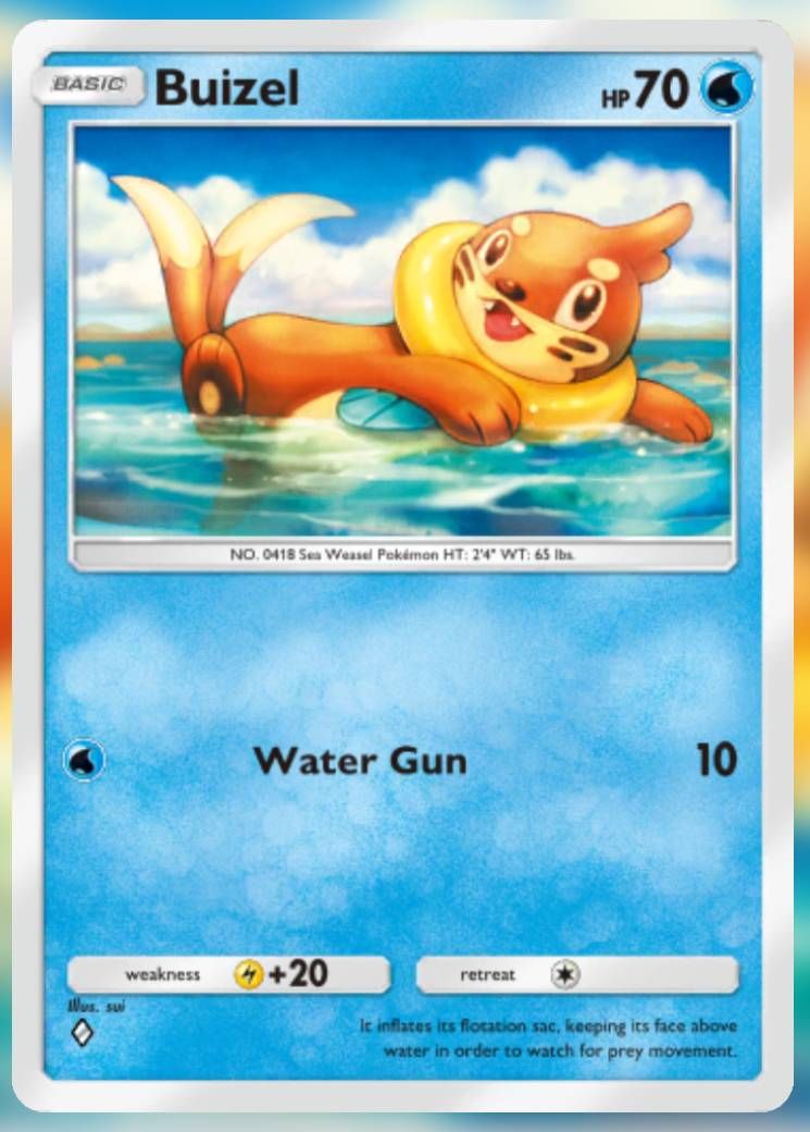 The Buizel card, from Shining Revelry.