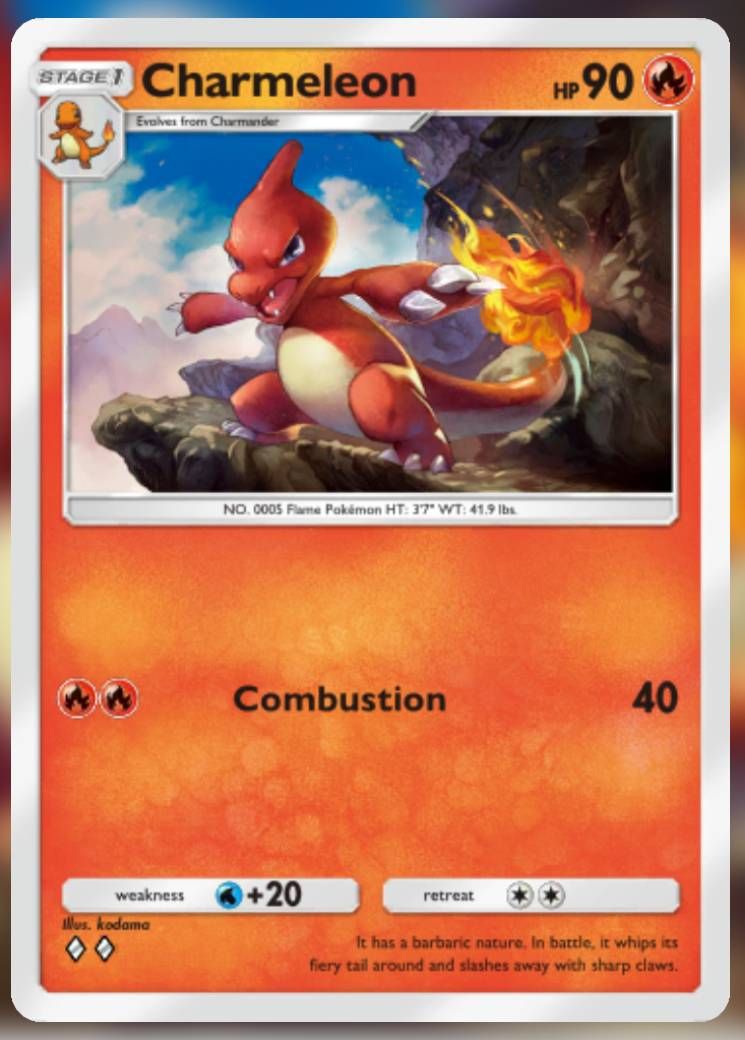 The Charmeleon card, from Shining Revelry.