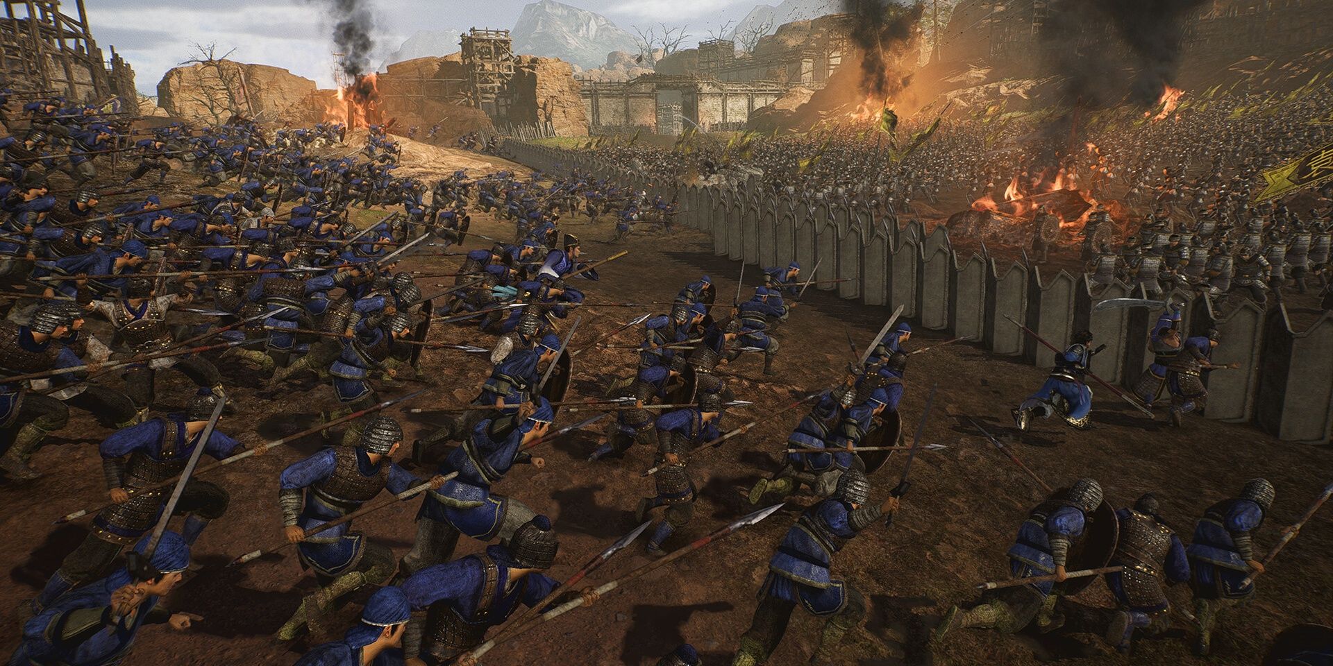 Dynasty Warriors: Origins - A massive battle featuring a high number of units.