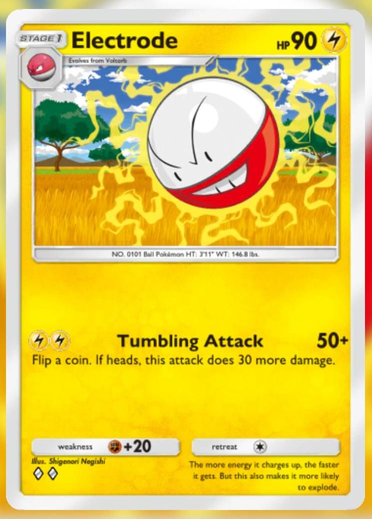 The Electrode card, from Shining Revelry.