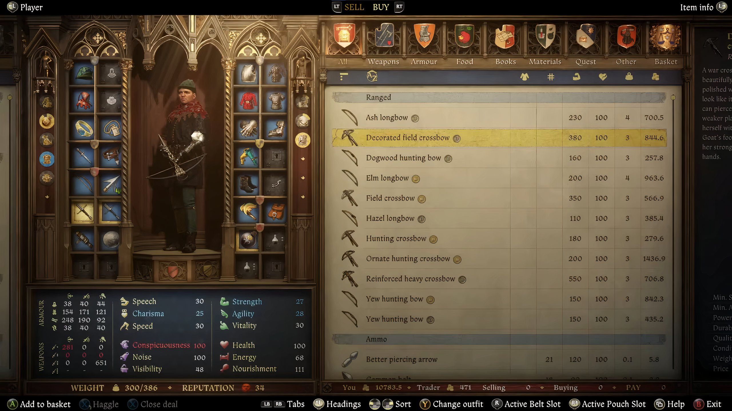 Examining the decorated field crossbow in kingdom come deliverance 2.