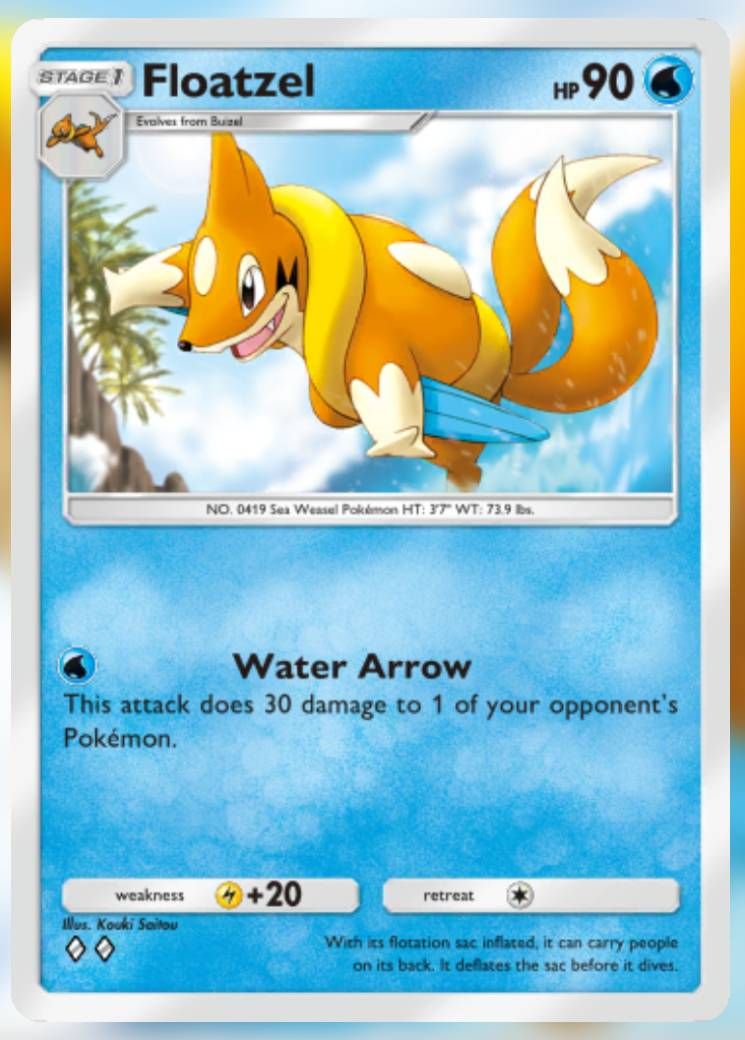 The Floatzel card, from Shining Revelry.
