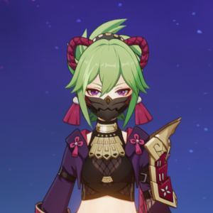 Genshin Impact Kuki Shinobu potrait.