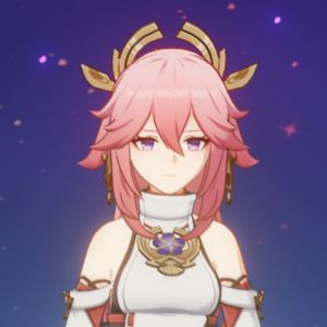 Genshin Impact Yae Miko potrait.