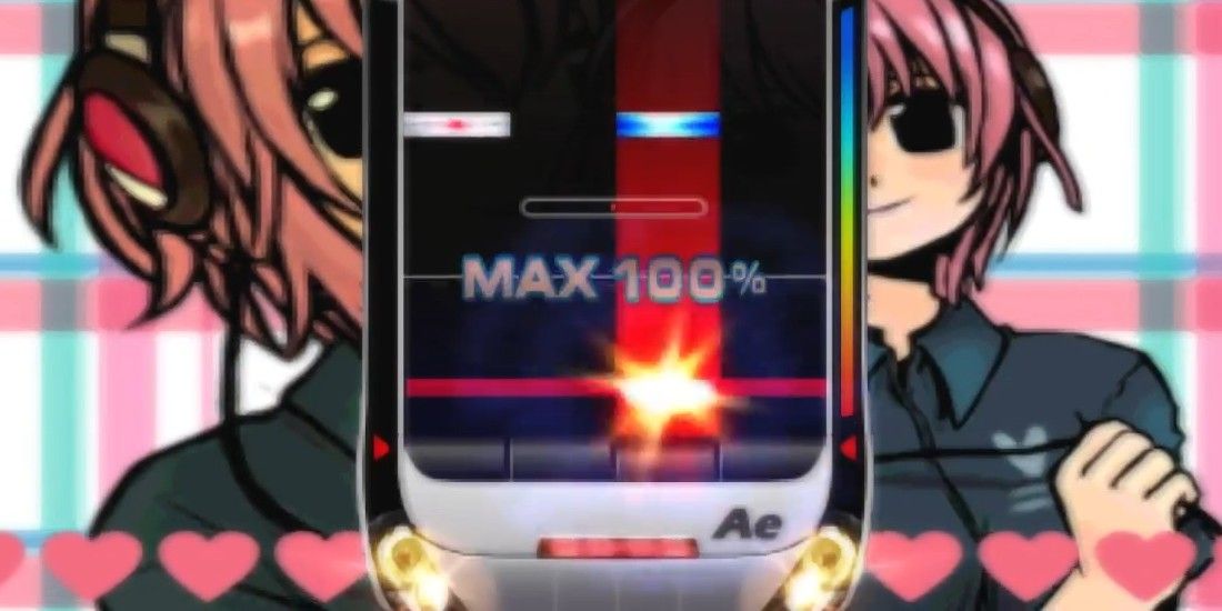 Getting a max 100 percent in DJ Max Fever.