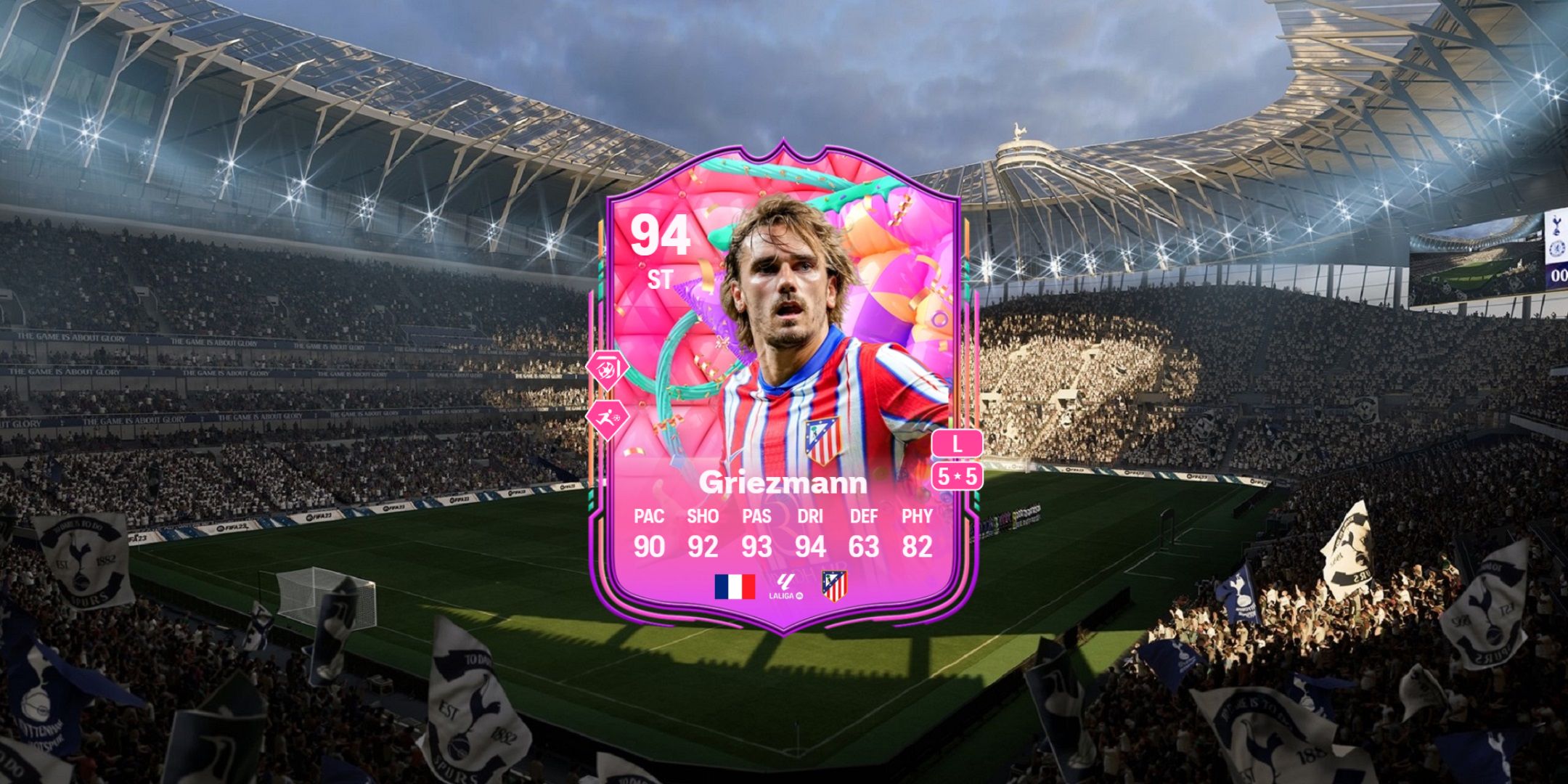 Griezmann's FUT Birthday card in EA Sports FC 25.