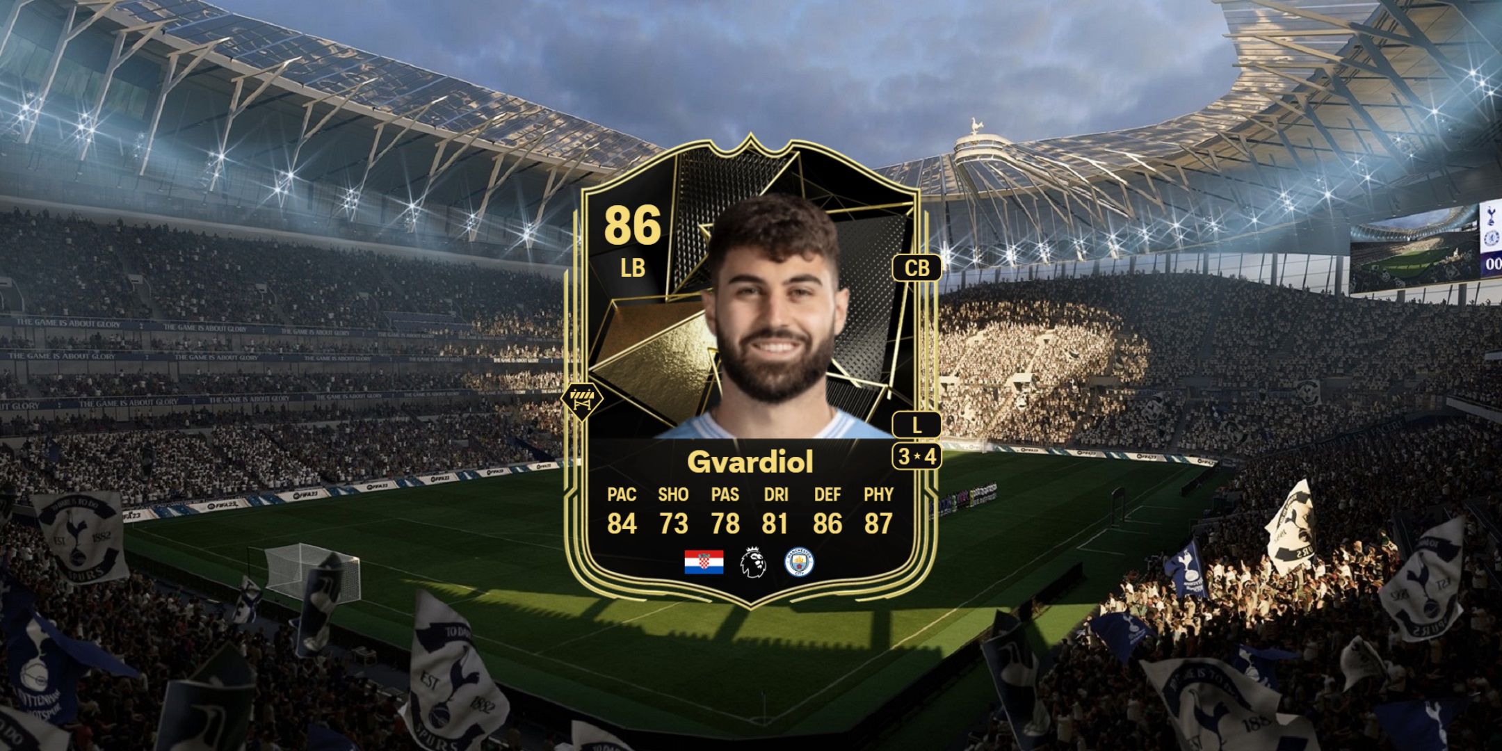 Gvardiol's card in EA Sports FC 25.