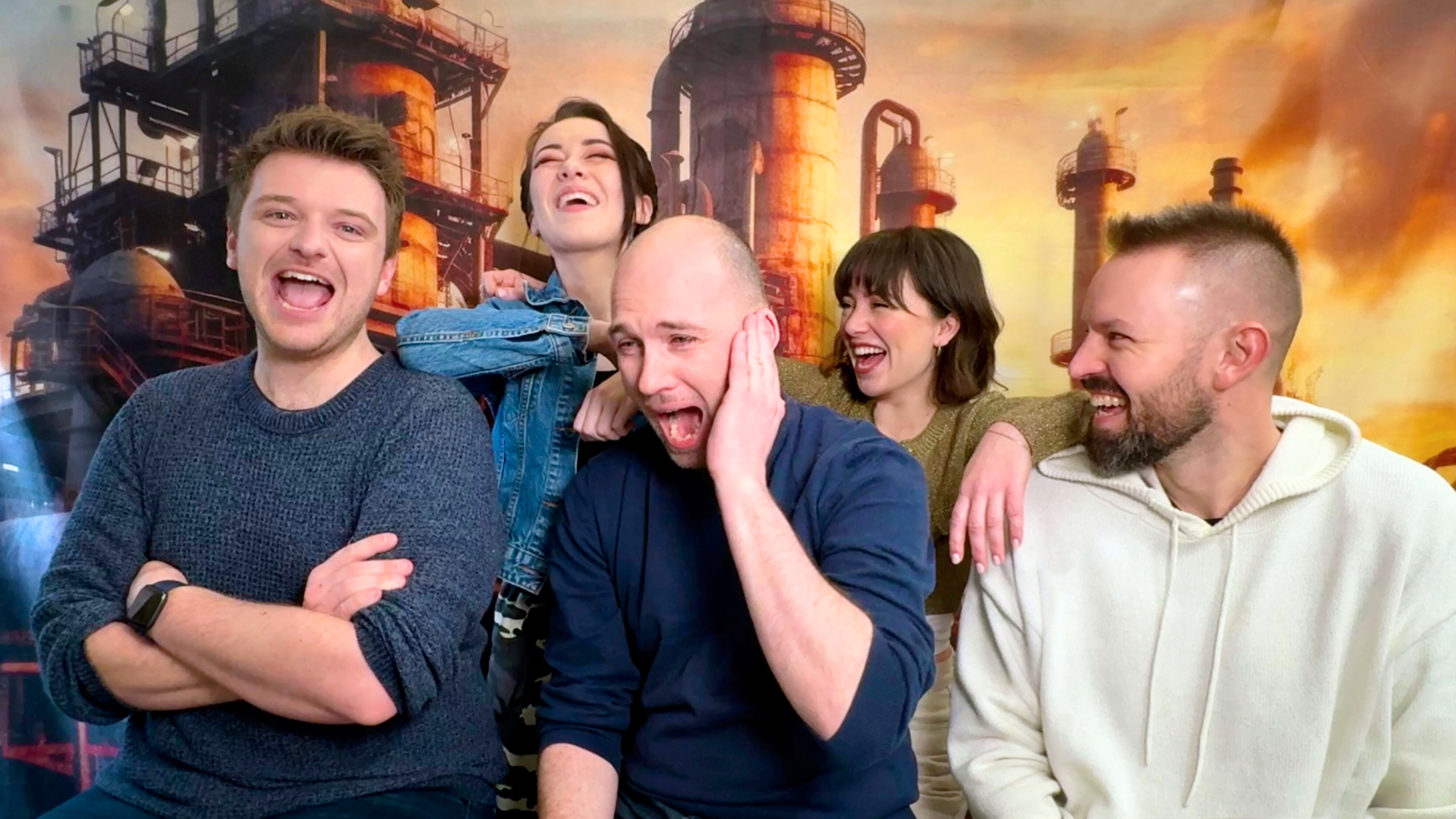 Heretic Hunt cast laughing