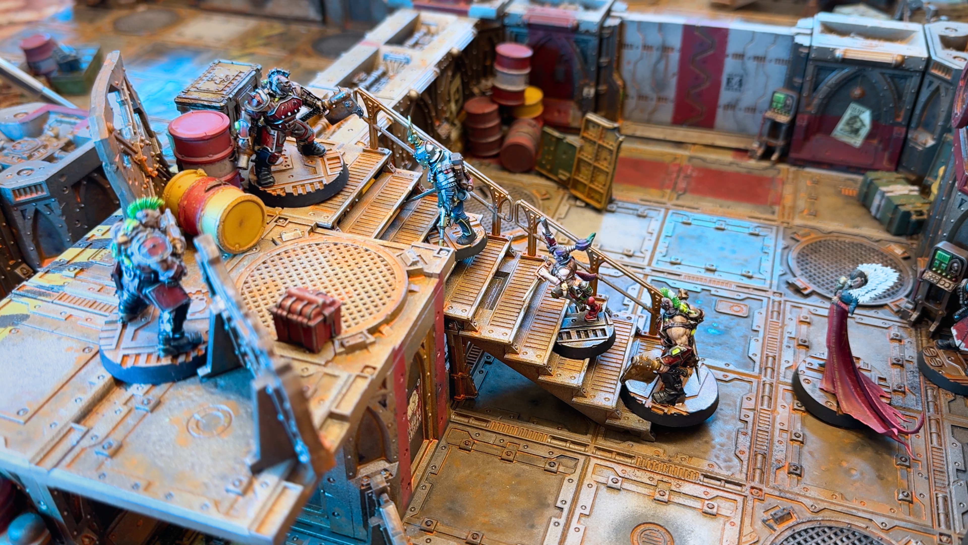 Heretic Hunt characters on stairs