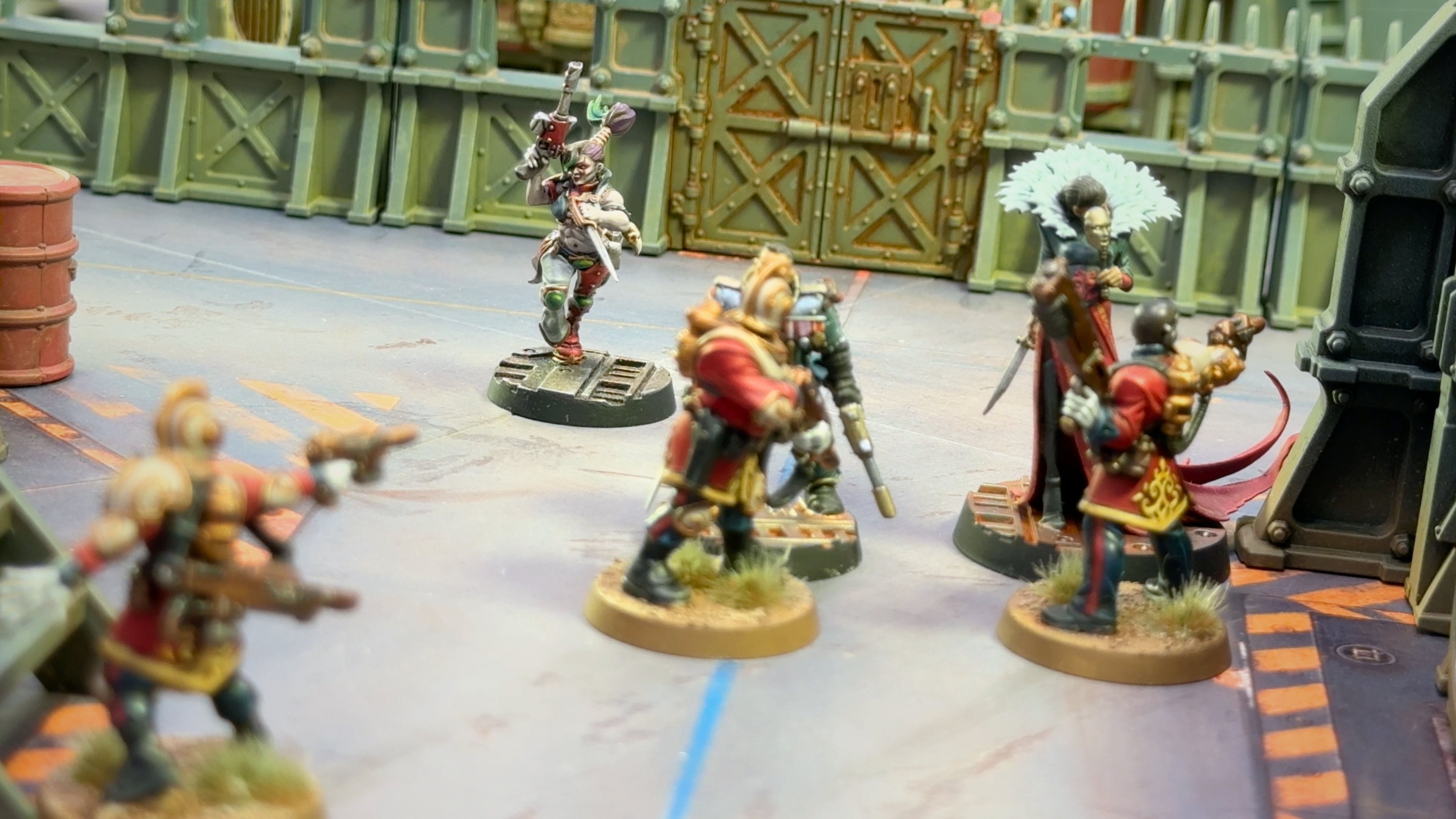 Heretic Hunt miniatures fighting