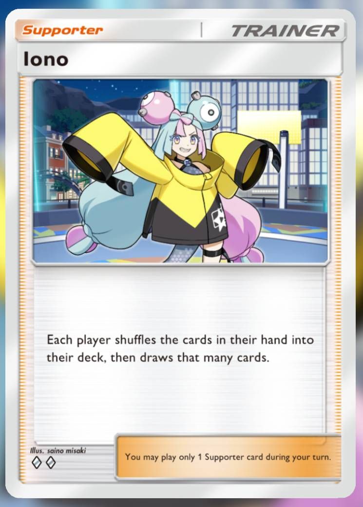 The Iono card, from Shining Revelry.