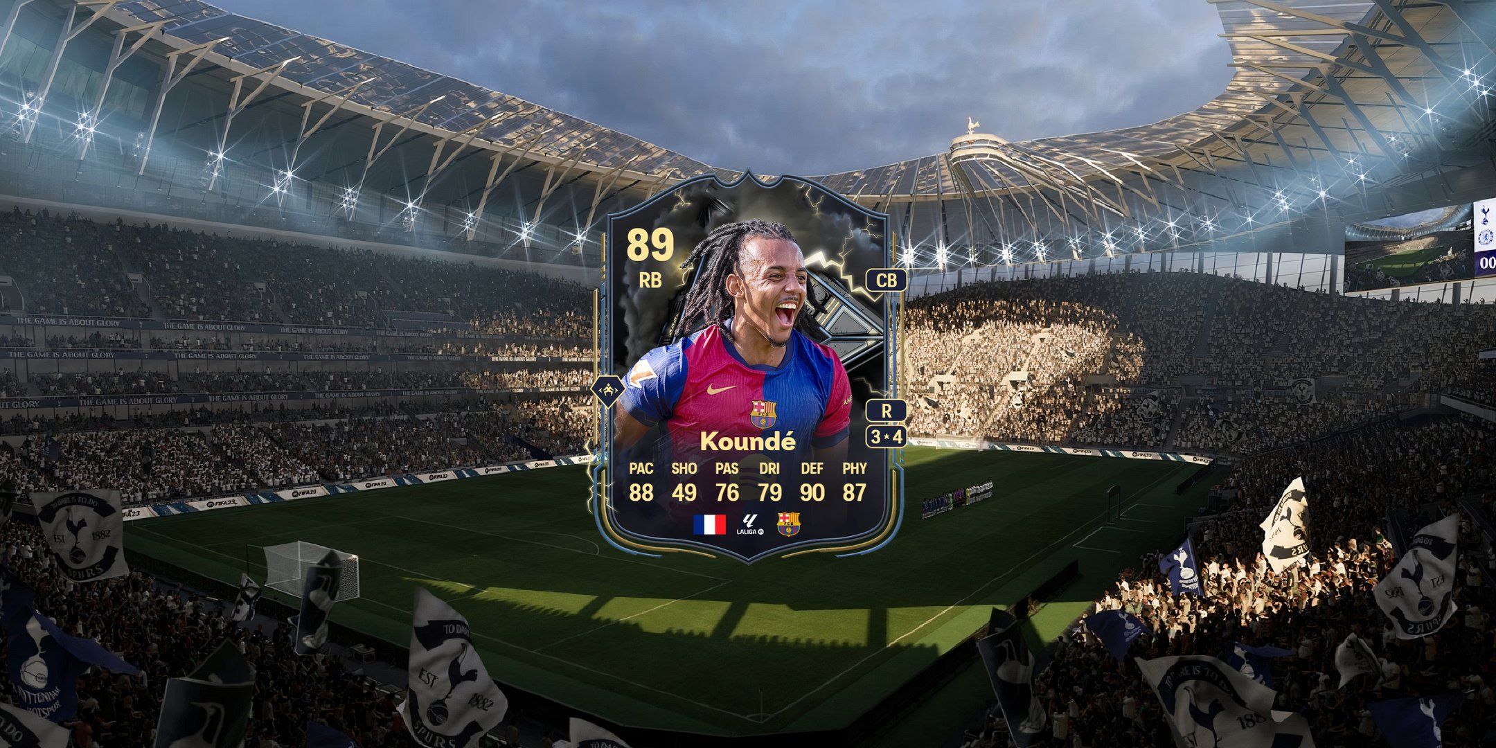 Jules Kounde's card in EA Sports FC 25.