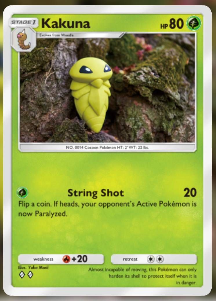 The Kakuna card, from Shining Revelry.
