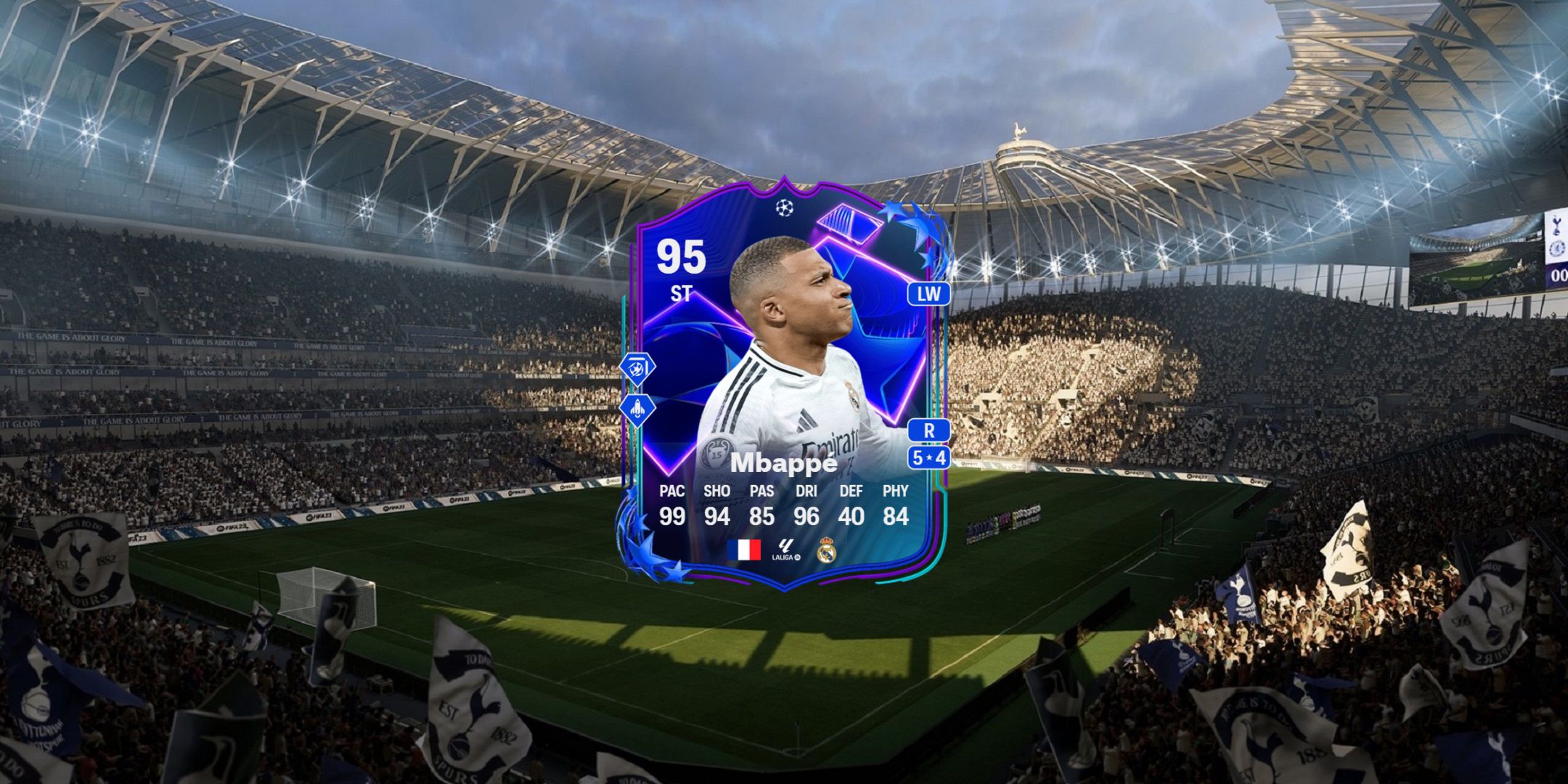 Kylian Mbappe's card in EA Sports FC 25.