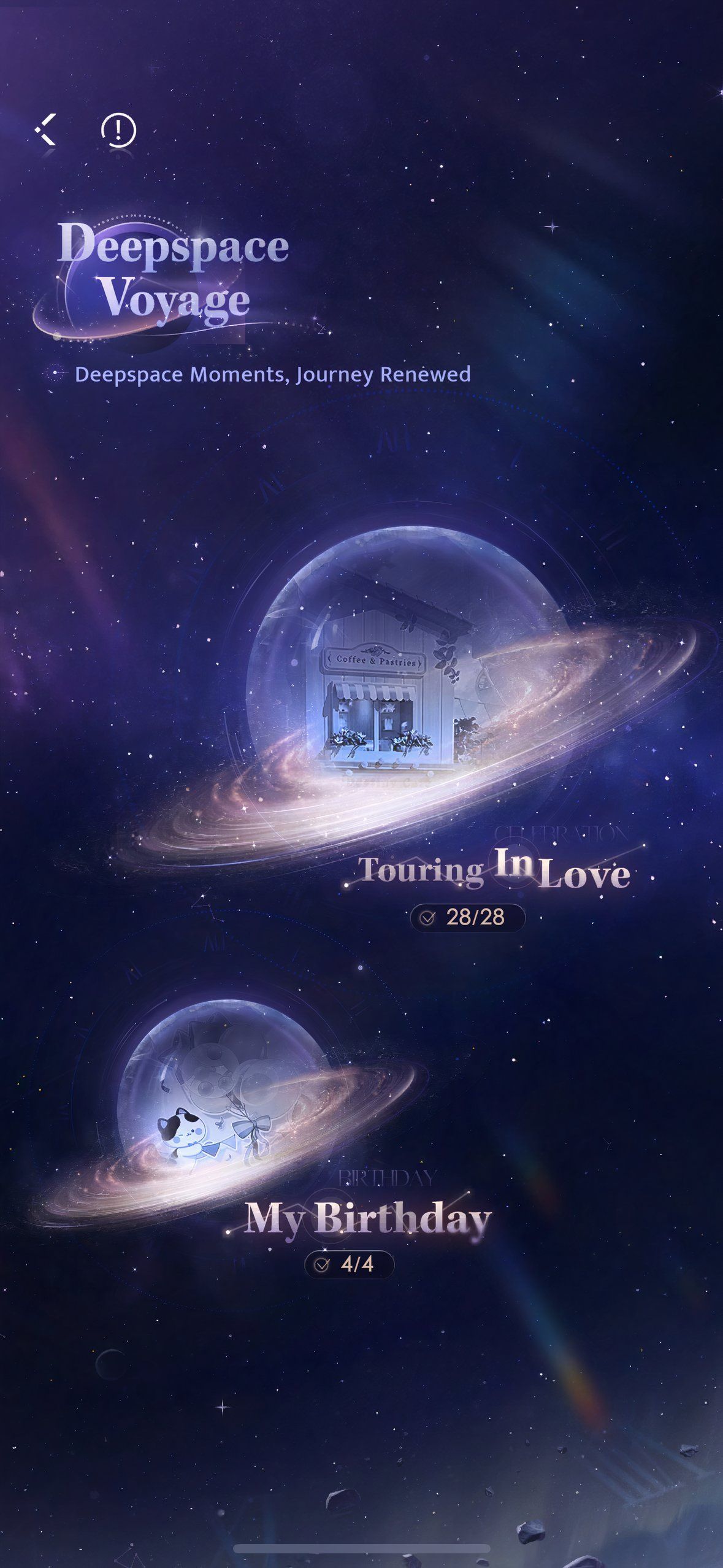 Love And Deepspace: An image of Deepspace Voyage.