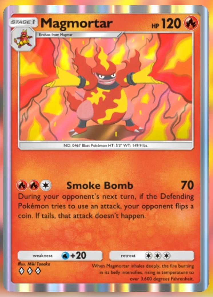 The Magmortar card, from Shining Revelry.