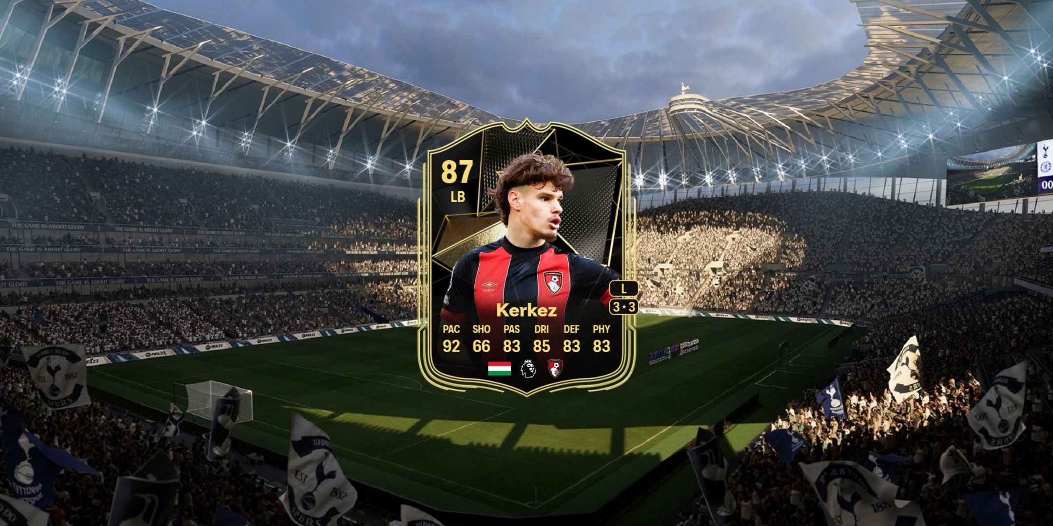 Milos Kerkez's card in EA Sports FC 25.
