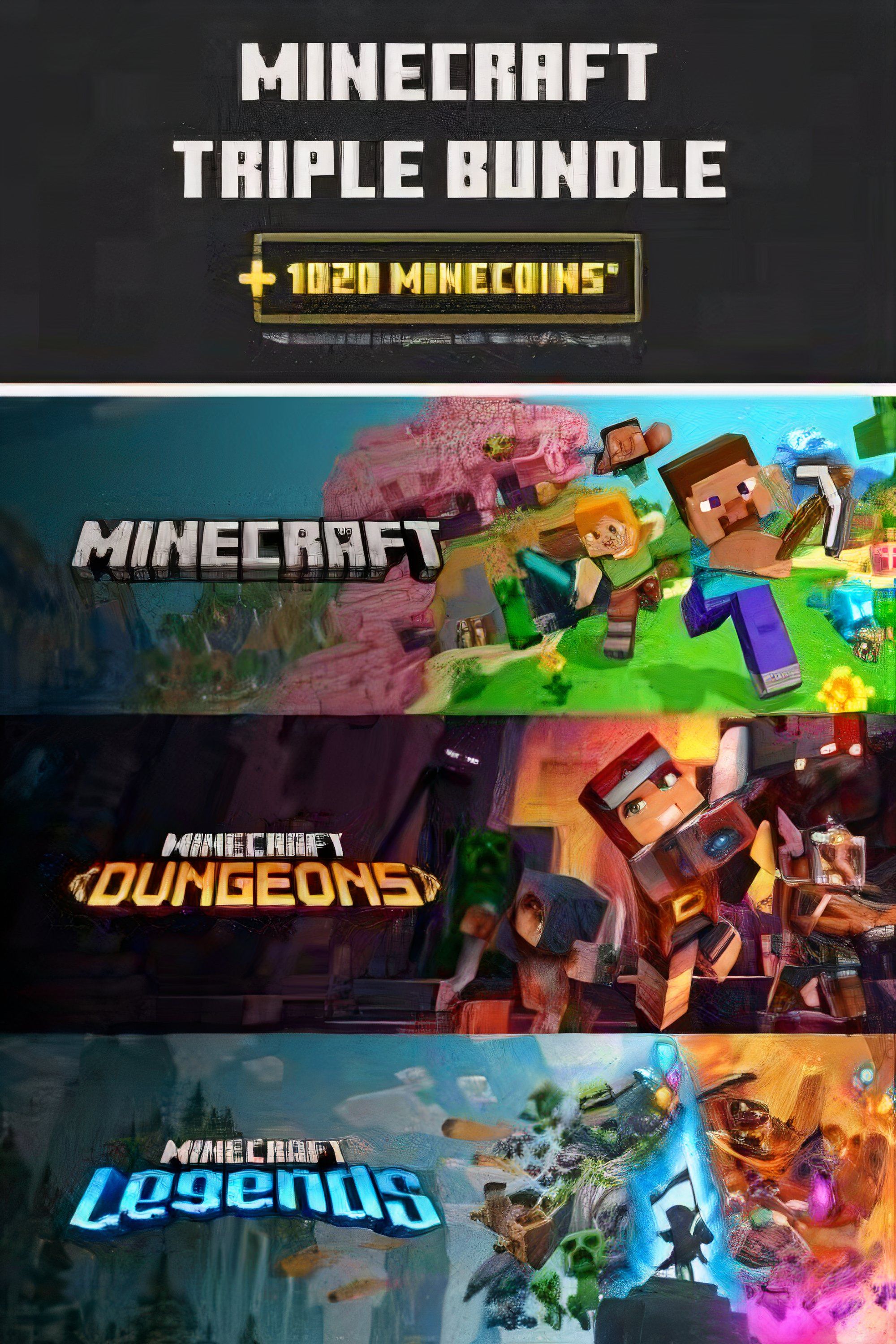 minecraft triple bundle.