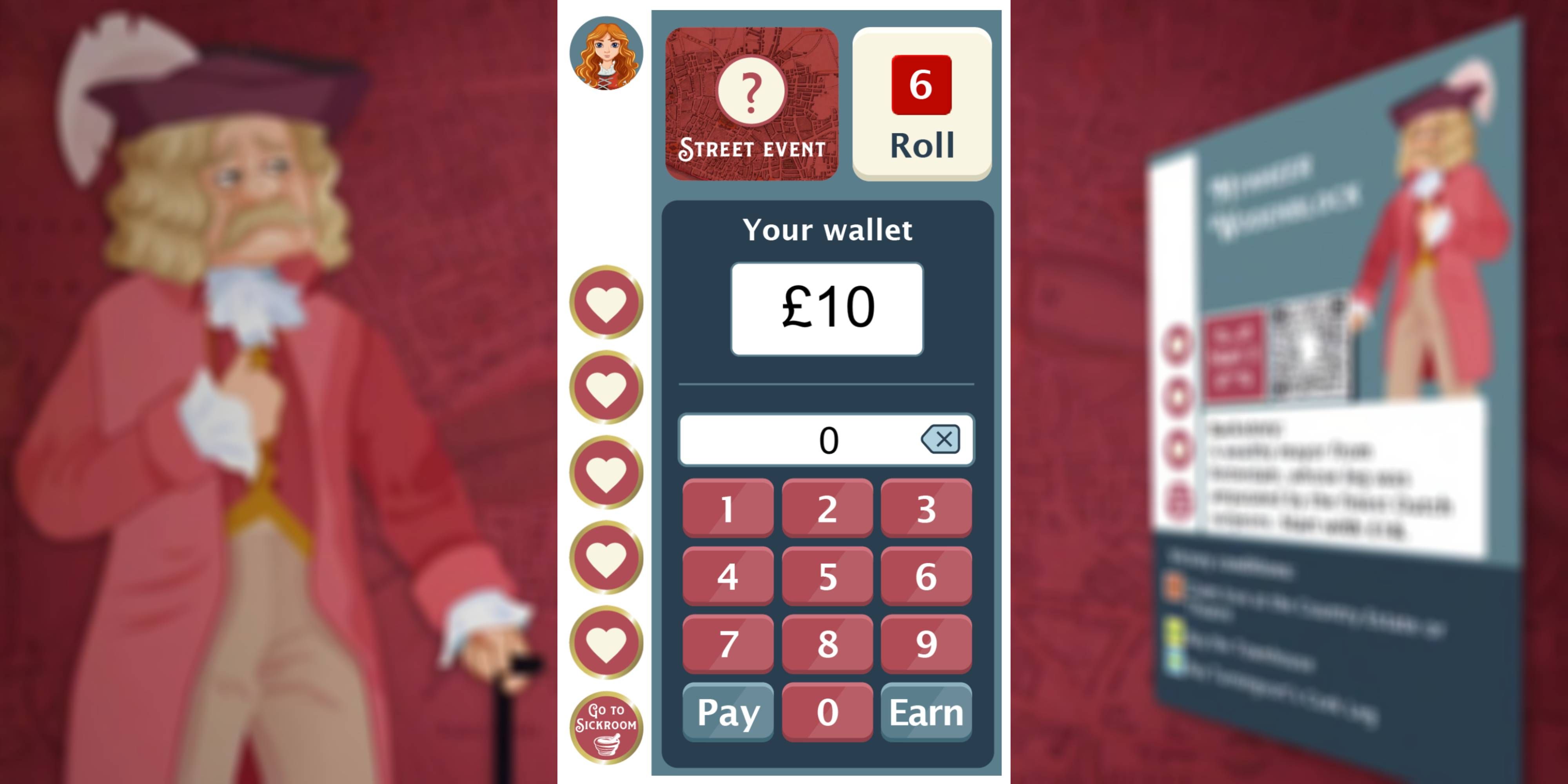 screenshot of the legless in london app.