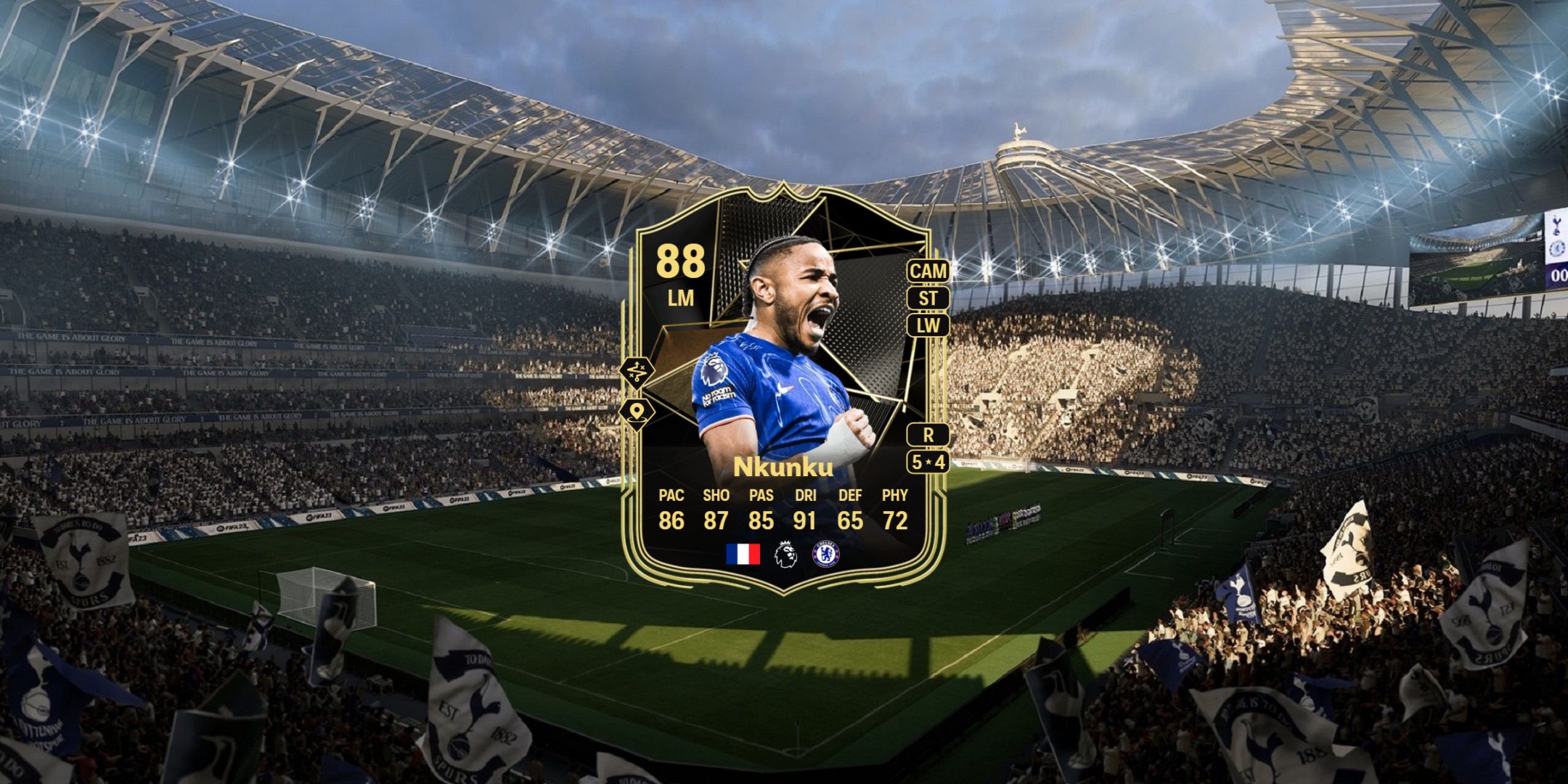Nkunku's card in EA Sports FC 25.