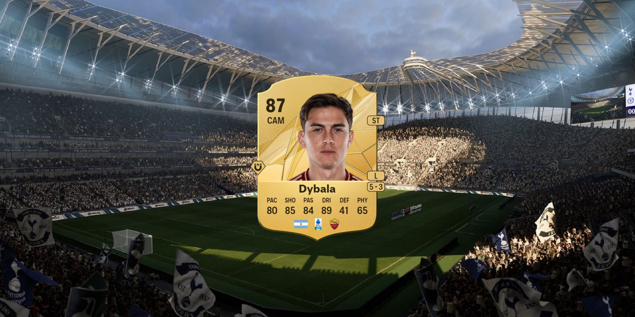 Paulo Dybala's card in EA Sports FC 25.