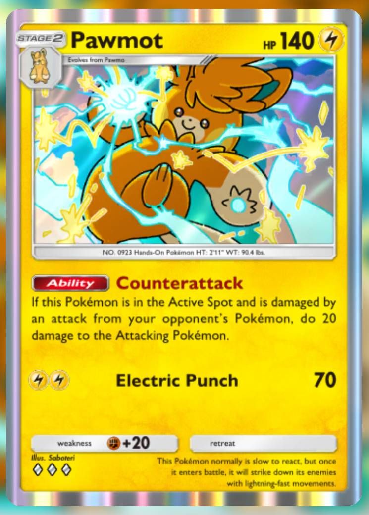 The Pawmot card, from Shining Revelry.