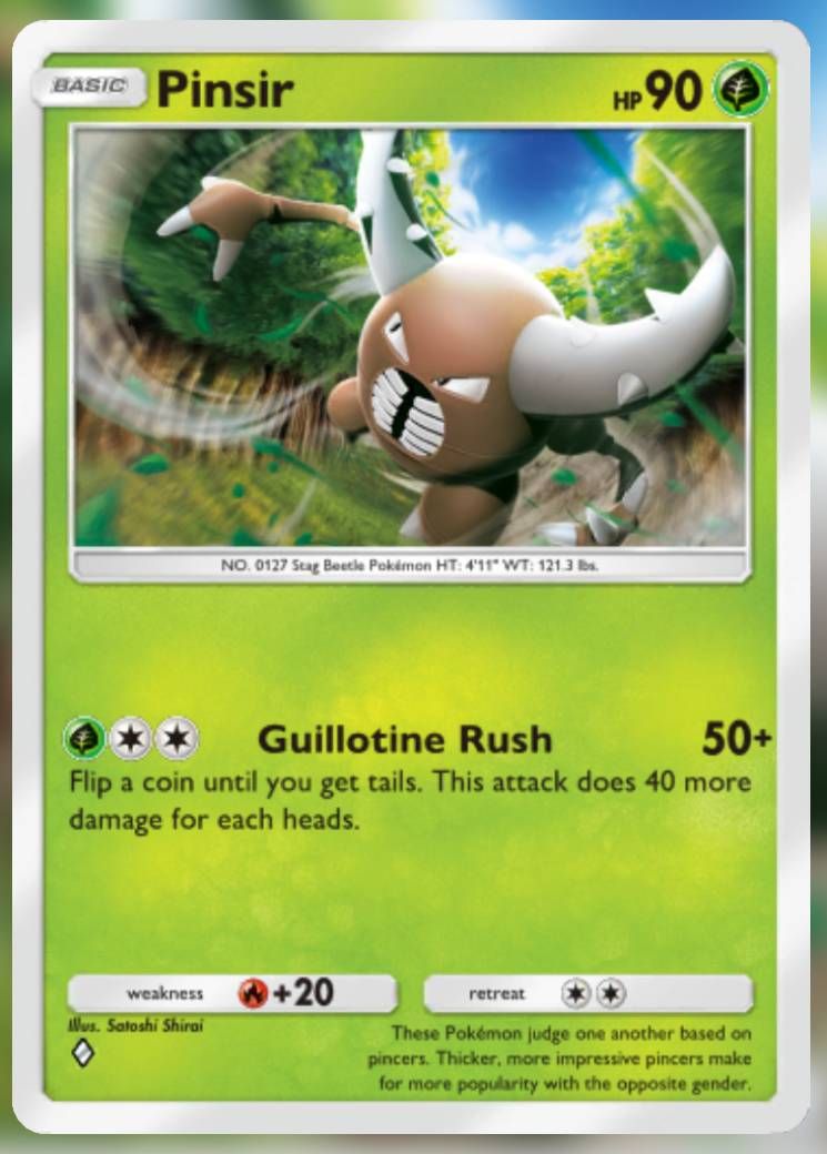 The Pinsir card, from Shining Revelry.