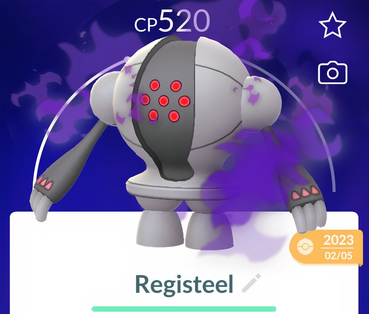 Shadow Registeel from Pokemon Go.