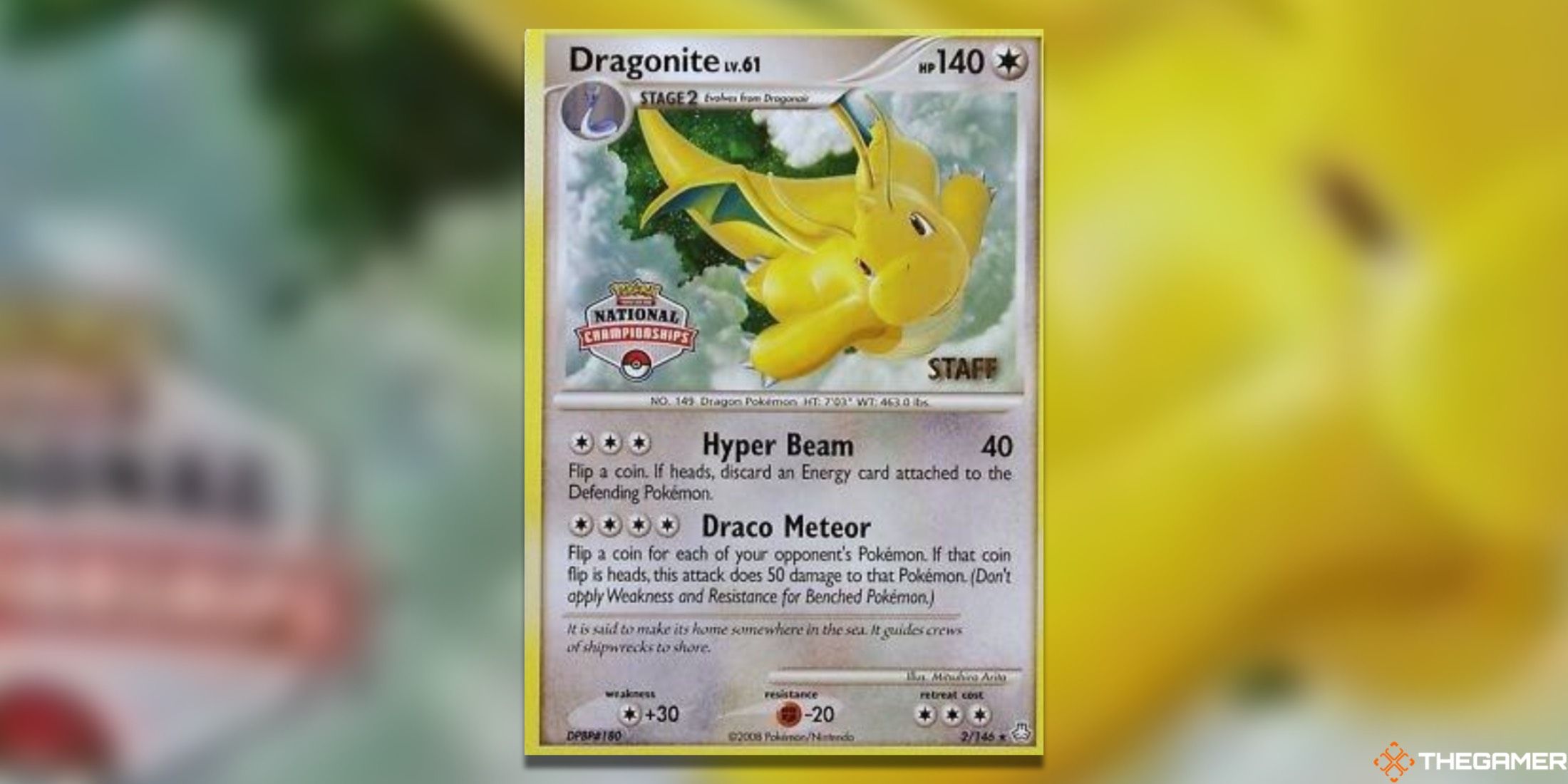  The Dragonite League & Championships Promo from the Pokemon TCG.