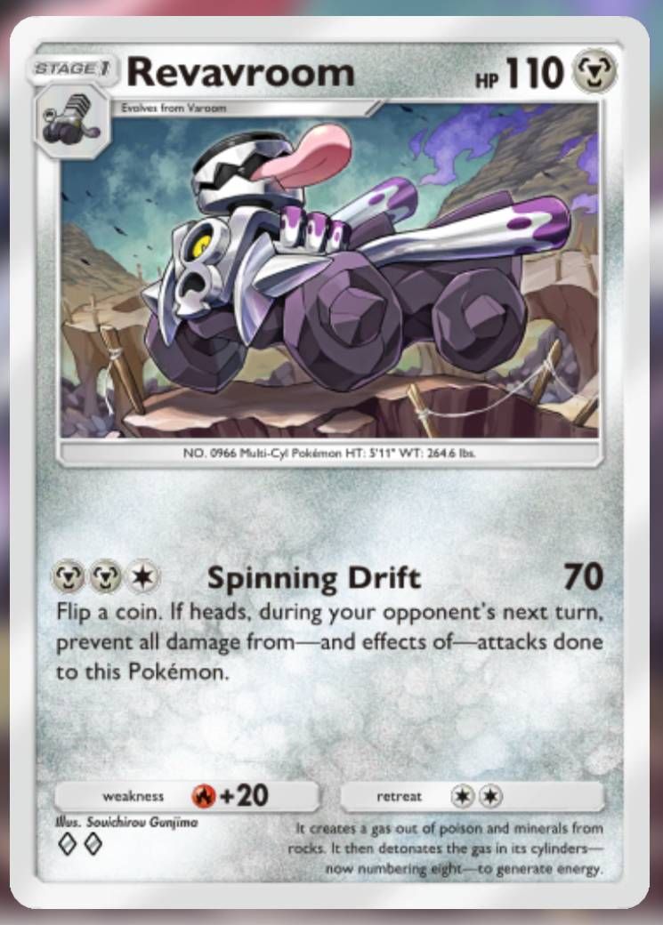 The Revavroom card, from Shining Revelry.