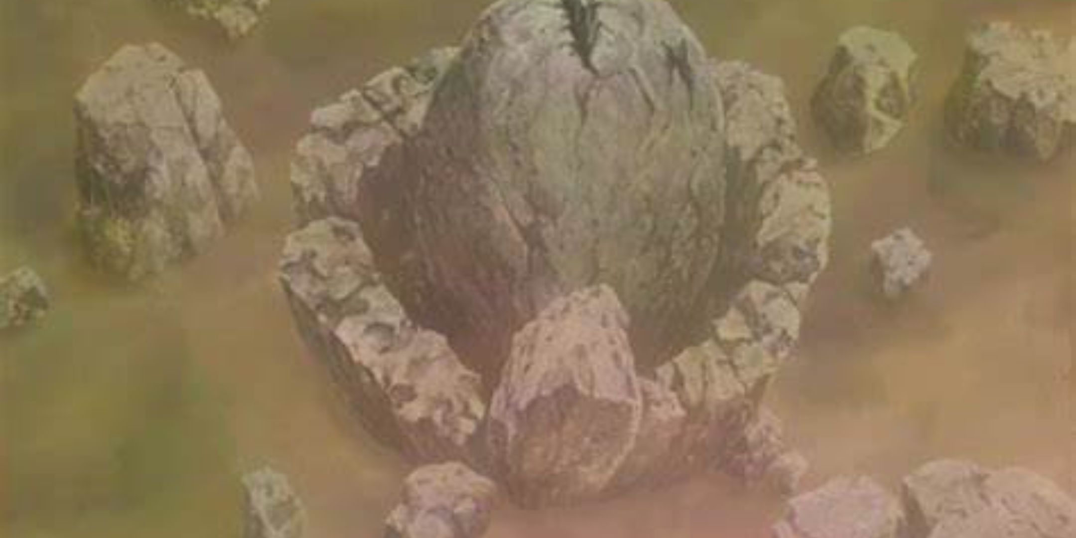 A meteor landed on the ground from the Tengai Shinsai.