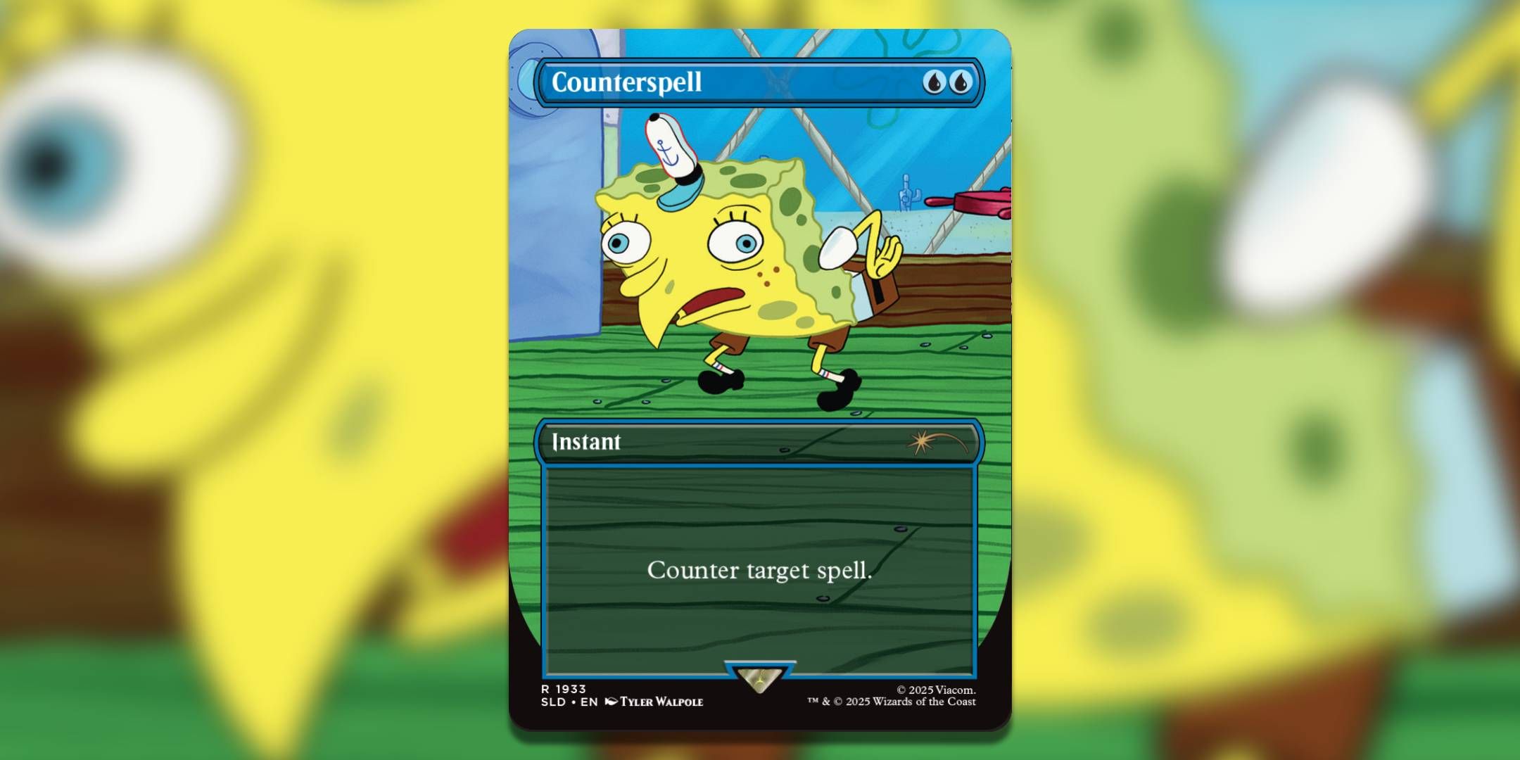 The Magic The Gathering card Counterspell by Tyler Walpole.