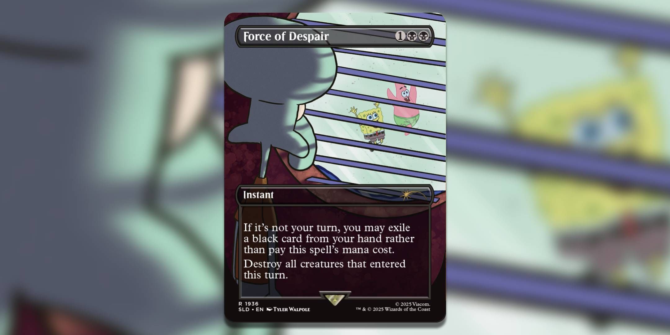 The Magic The Gathering card Force of Despair by Tyler Walpole.