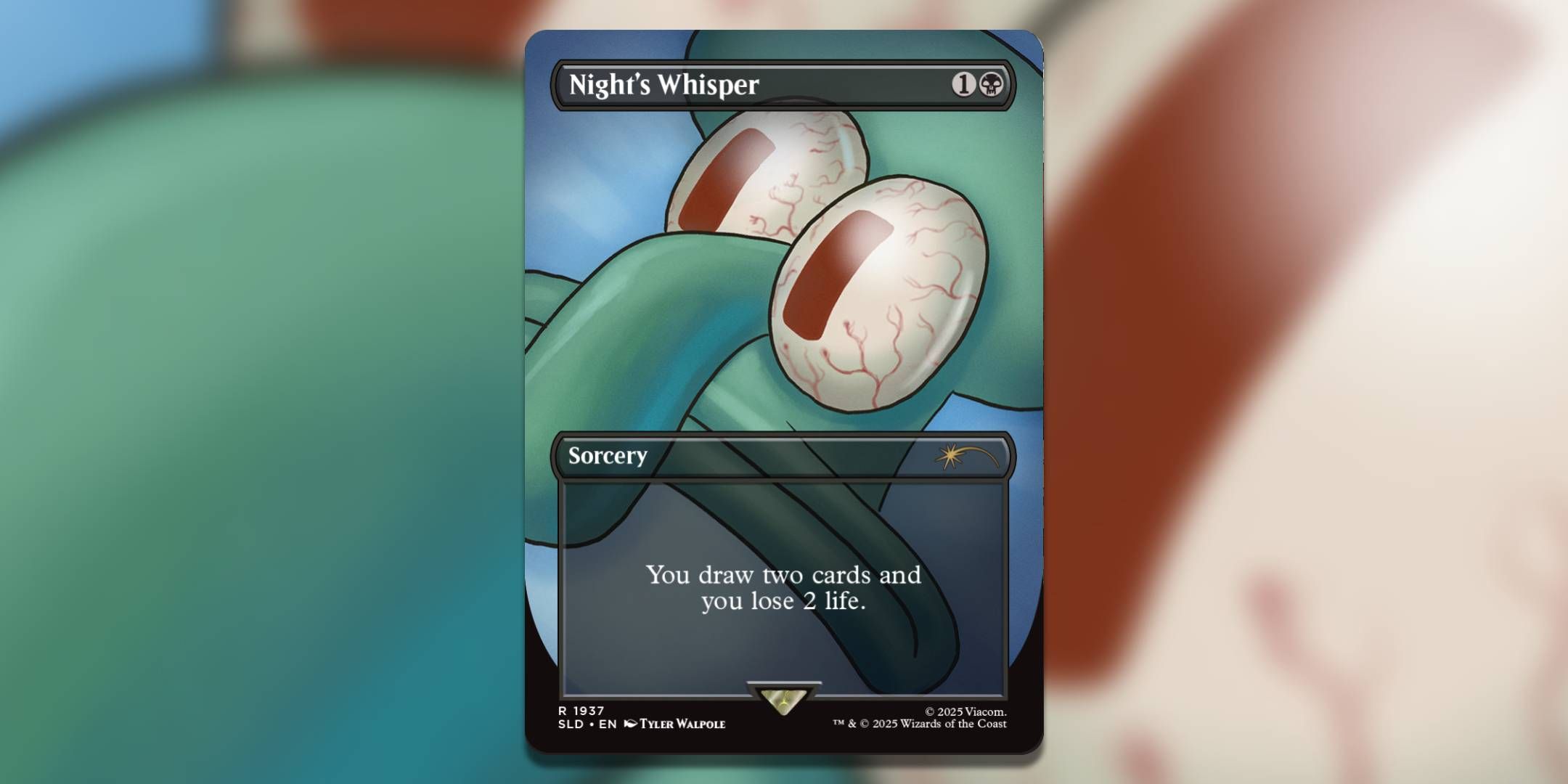The Magic The Gathering card Nights Whisper by Tyler Walpole.