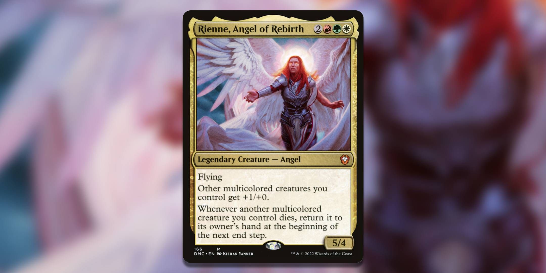 The Magic The Gathering card Rienne Angel of Rebirth by Kieran Yanner.