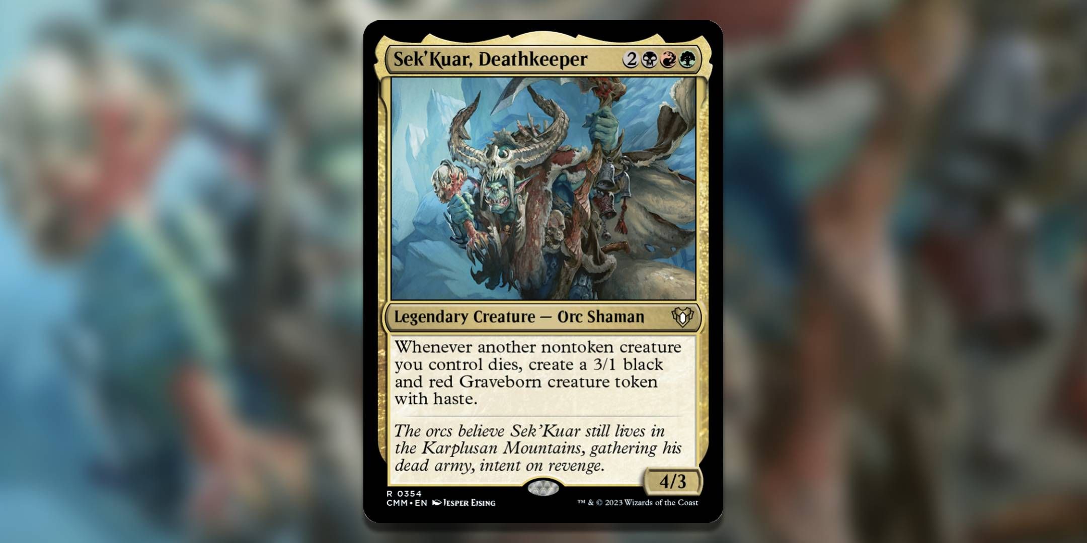 The Magic The Gathering card Sekkuar Deathkeeper by Jesper Ehsing.