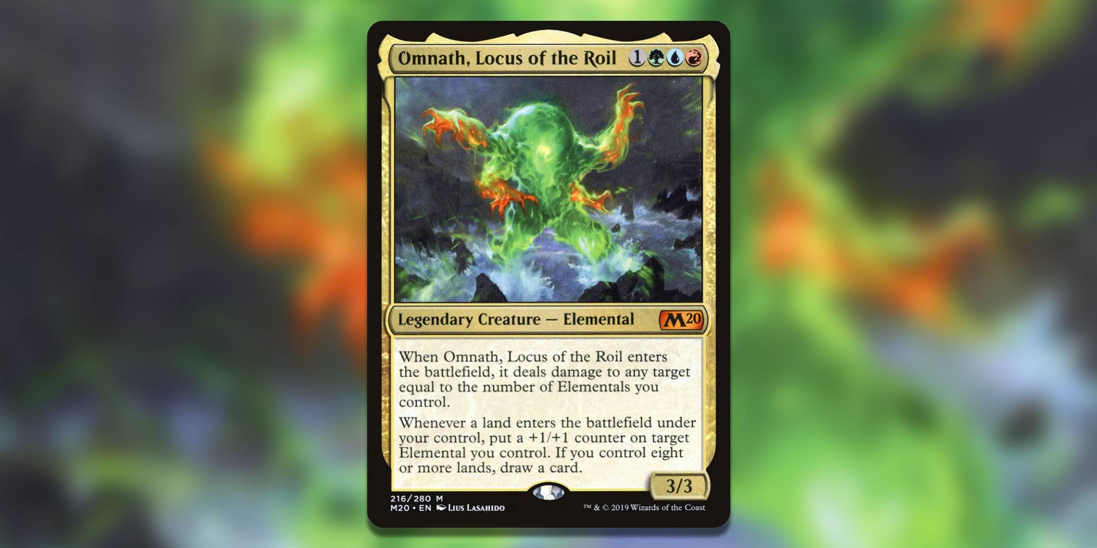 The Magic The Gathering cards Omnath Locus of the Roil by Lius Lashido.