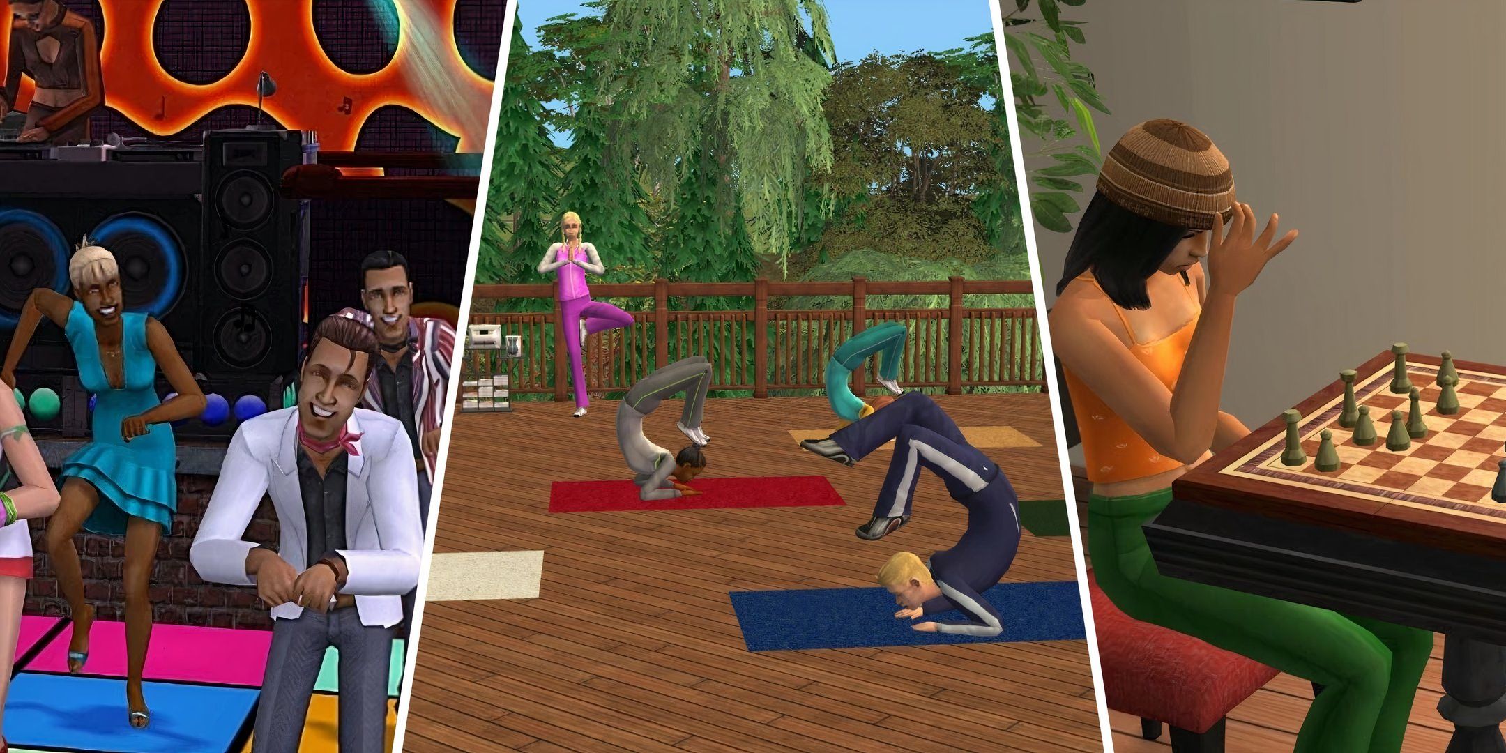 Secret skills in the Sims 2: Dancing, yoga, and chess.