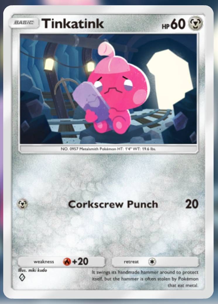 The Tinkatink card, from Shining Revelry.