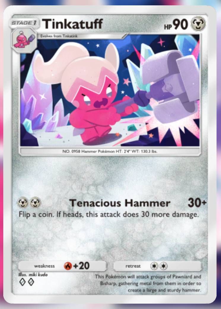 The Tinkatuff card, from Shining Revelry.