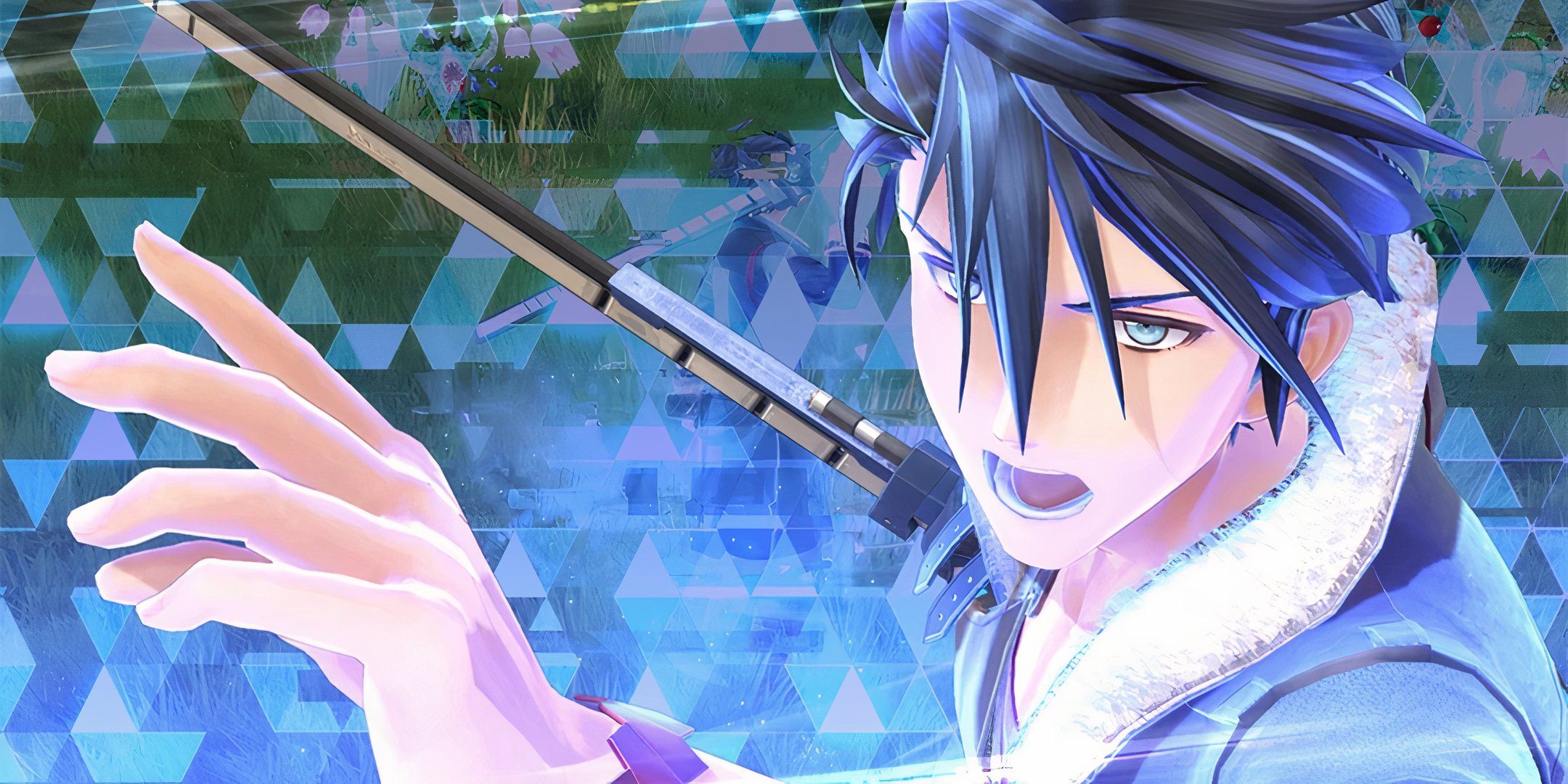 Van Arkride yells and swings his sword, preparing to attack in The legend of heroes: Trails Through Daybreak 2