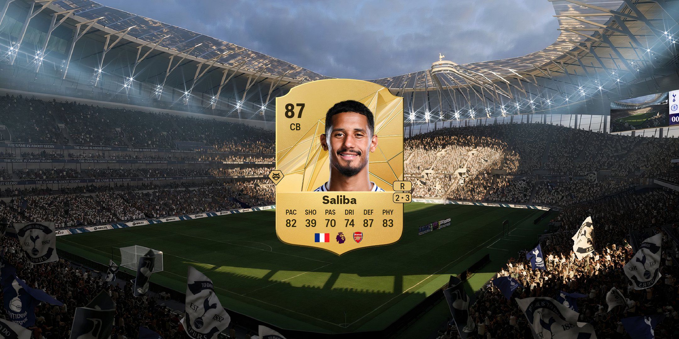 William Saliba's card in EA Sports FC 25.-1