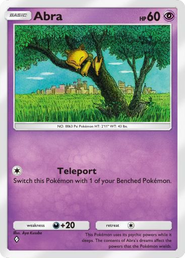 The Abra card in Pokemon TCG Pocket.